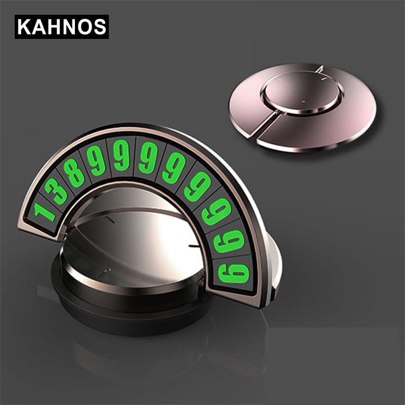 Temporary car parking sign, mobile phone number card can be hidden double number parking device