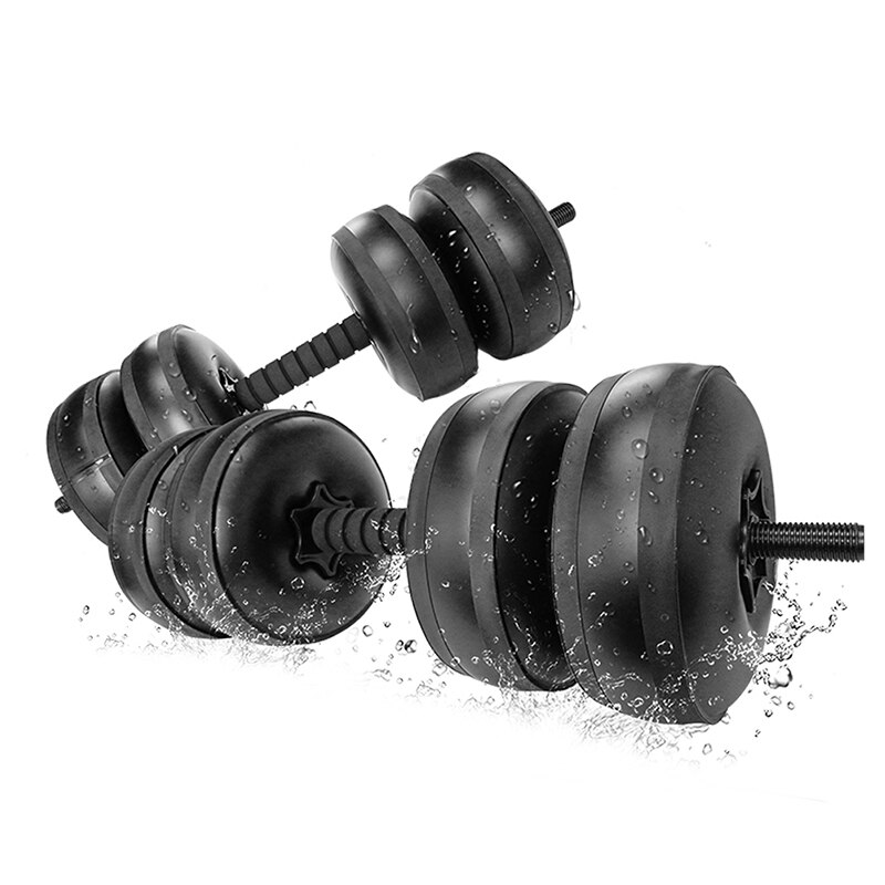 HKG-mancuernas llenas de agua para hombre y mujer, juego de pesas ajustable para gimnasio, equipo deportivo, ejercicio de Fitness en casa: 20-25KG