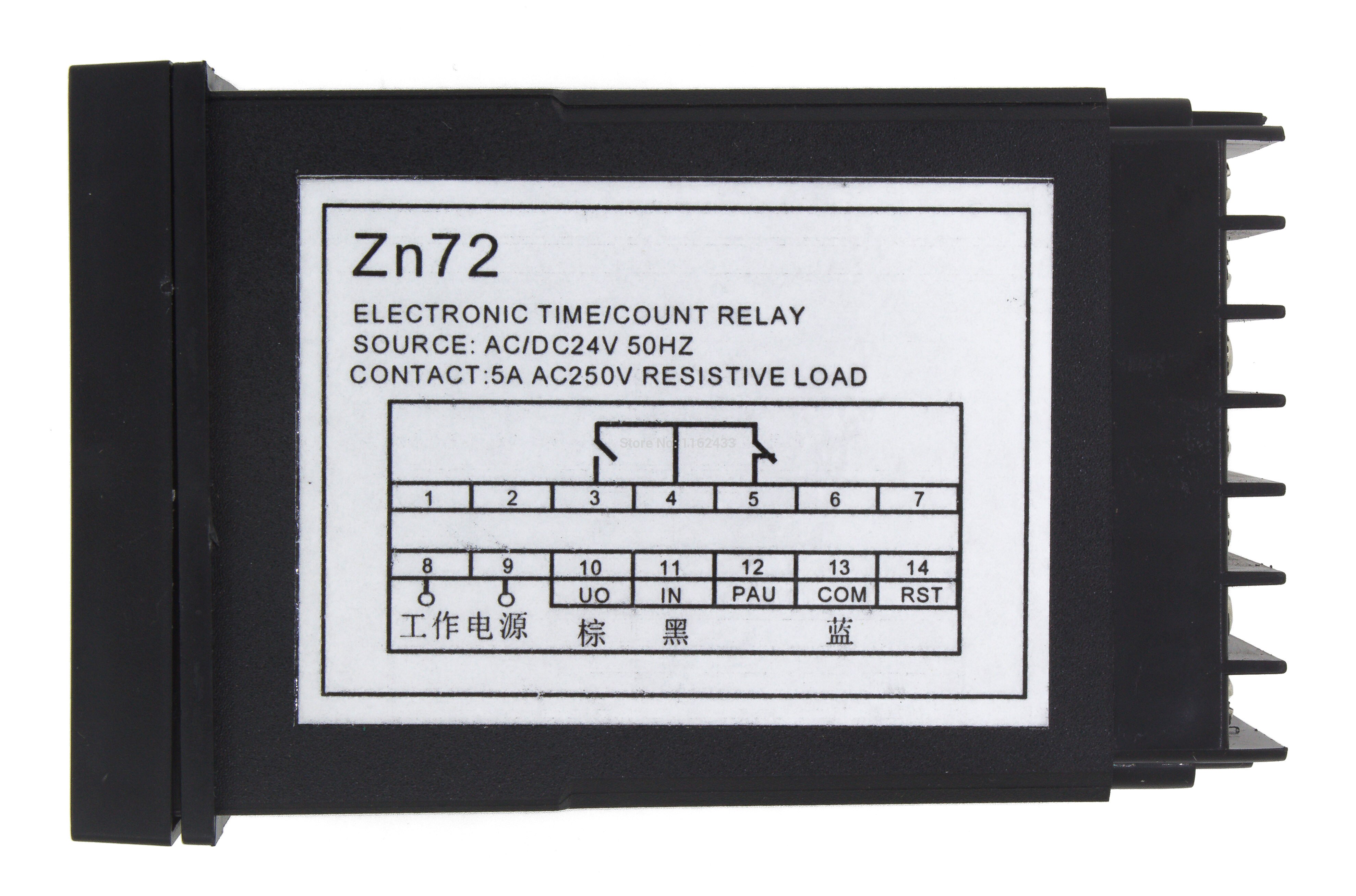 ZN72 series digital time relay counter AC 220V AC/DC 24V 12V DC 5V counting relay