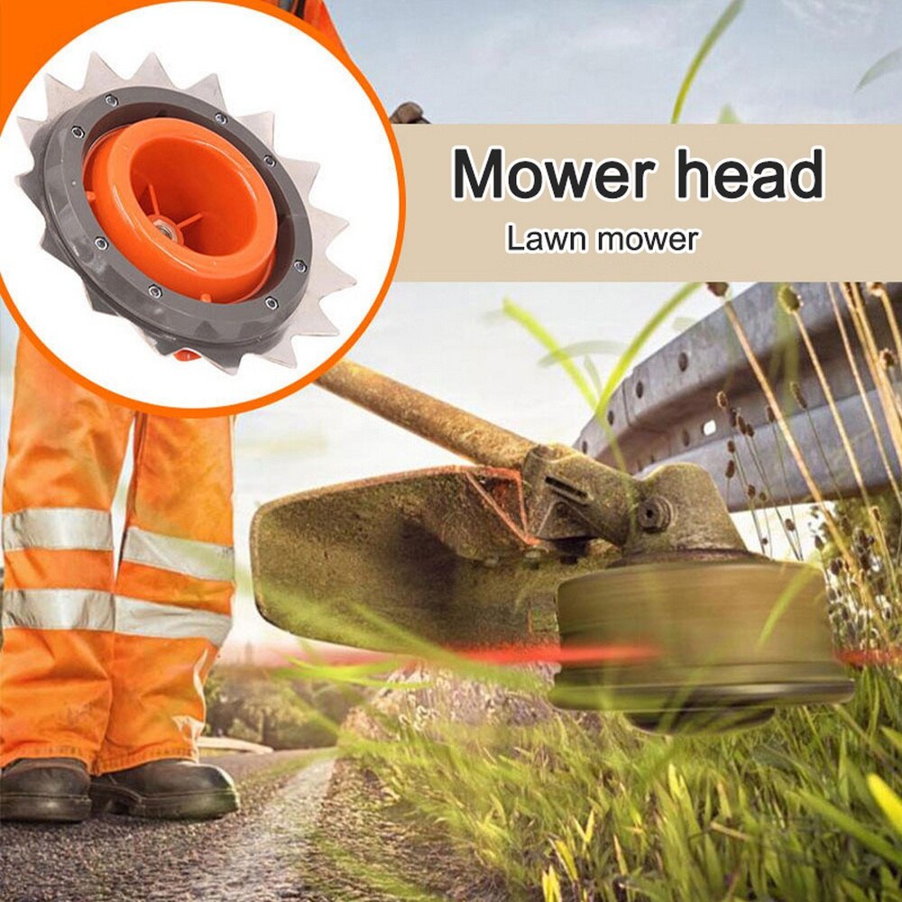 Universal Trimmer Head Chain Brushcutter Garden Grass Trimmer Stainless Steel Lawn Mower Cutter Head Garden Tools Accessories
