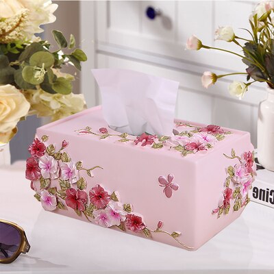 Juego de baño de cinco piezas, accesorios de lavado europeos, Kit de suministros de baño, conjunto de de boda, bandeja de baño, espejo de maquillaje, pañuelos: Tissue box
