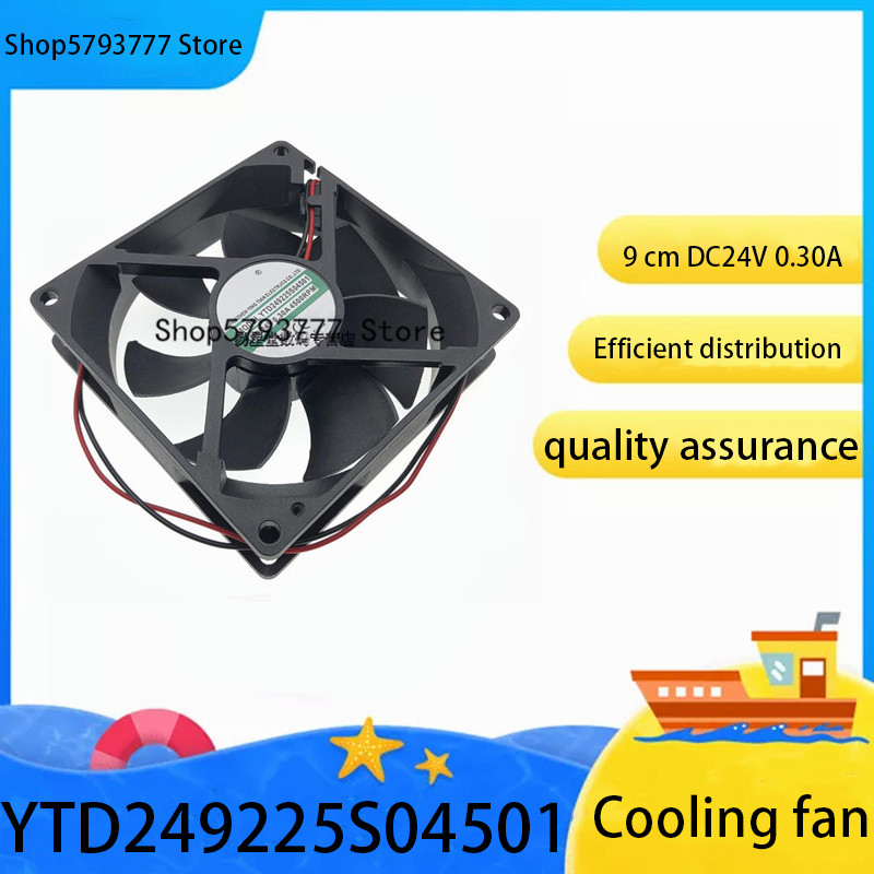 1 pc -5 pcs new original authentic ytd 249225 s 04501 9cm 24v 0,30 a 4500 rpm fan