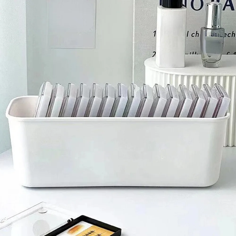 Caja de almacenamiento de pestañas postizas con organizador de herramientas de extensión de pestañas, estuche de herramientas de maquillaje cosmético para accesorios de pestañas, 1 ud.