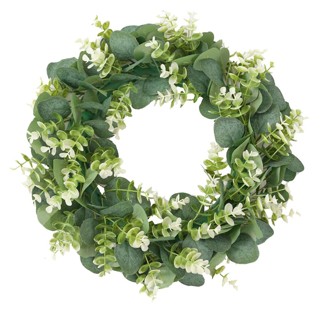 Green Leaf Wreath Large Door Wreath Home Wall Party Wedding Garland Decoration