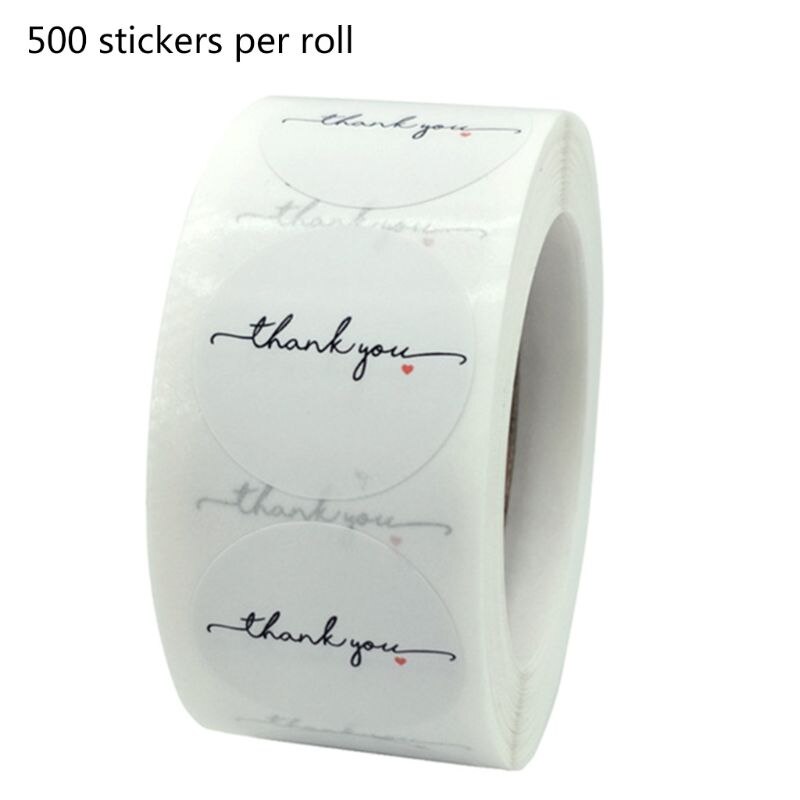 500 stuks bedankstickers zegellabel scrapbooking bakzakken bruiloftdecoratie  d0ja: 5 ac 203064-1