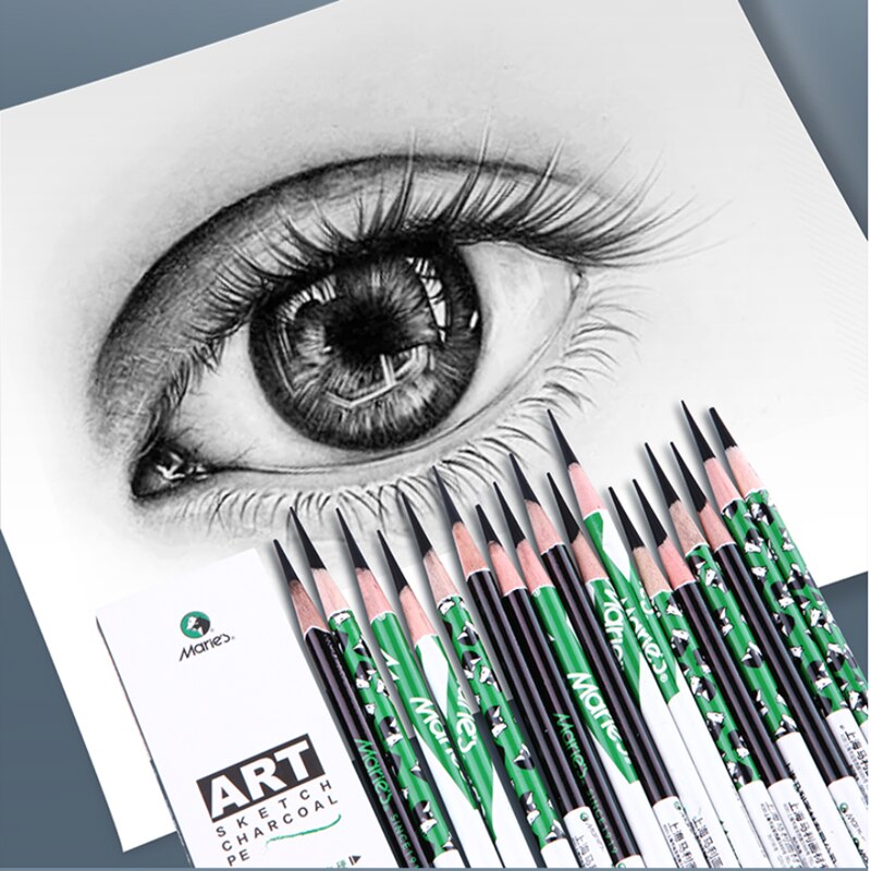 Marley Charcoal Sketch Painting Charcoal Art Student Sketch Soft Medium Hard Set Art Supplies sketching pencils