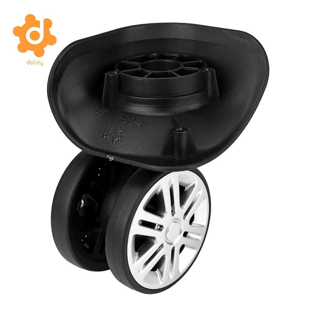 1 Pair Dia PP Single Wheel Top Plate Trolley Caster Pulley Suitcase A08