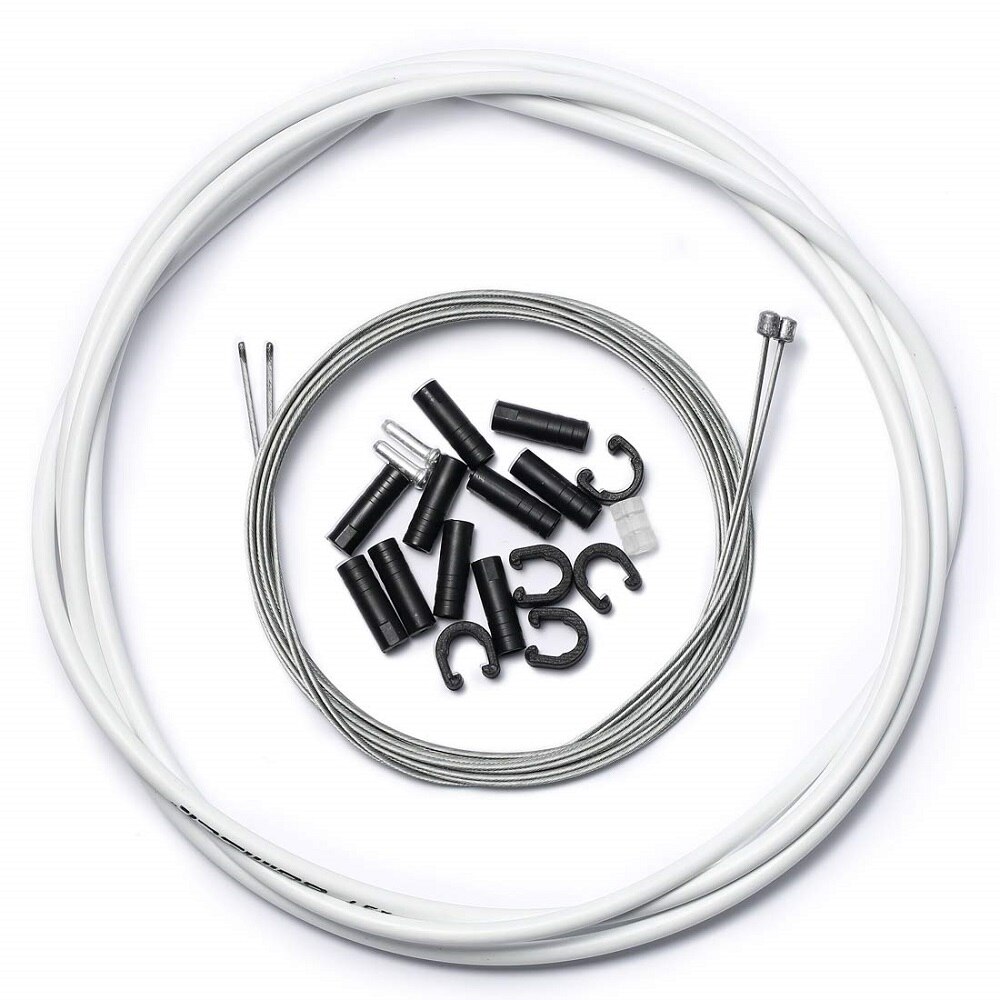 CNC Bike Shift Cable Housing Kit Bicycle Shifter Cable For Shimano Sram Derailleur Mountain Road Bike Shift Cables: White