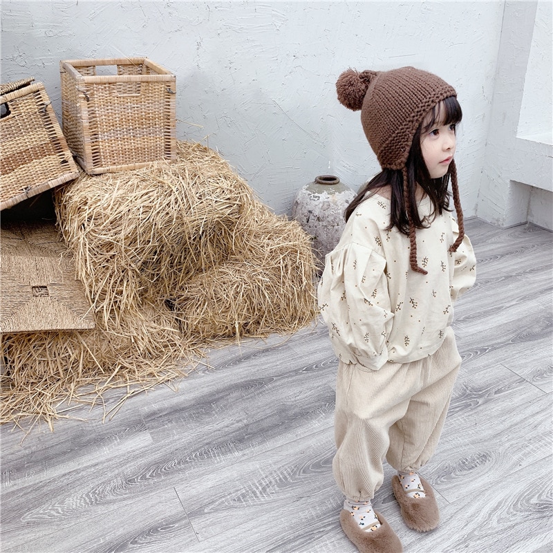 Camisa para niña bebé 5009, blusas de de otoño y primavera para niña, blusas coreanas de manga larga abombada, ropa para niños, camisas para niños de 1 a 7 años