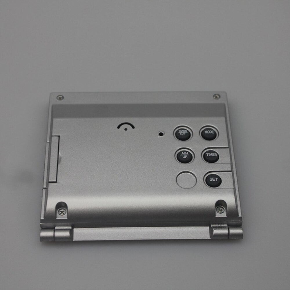 Foldable LCD Digital Alarm Clock Desk Table Weather Station Desk Temperature Travel Ectronic Mini Clock Living Room Decor