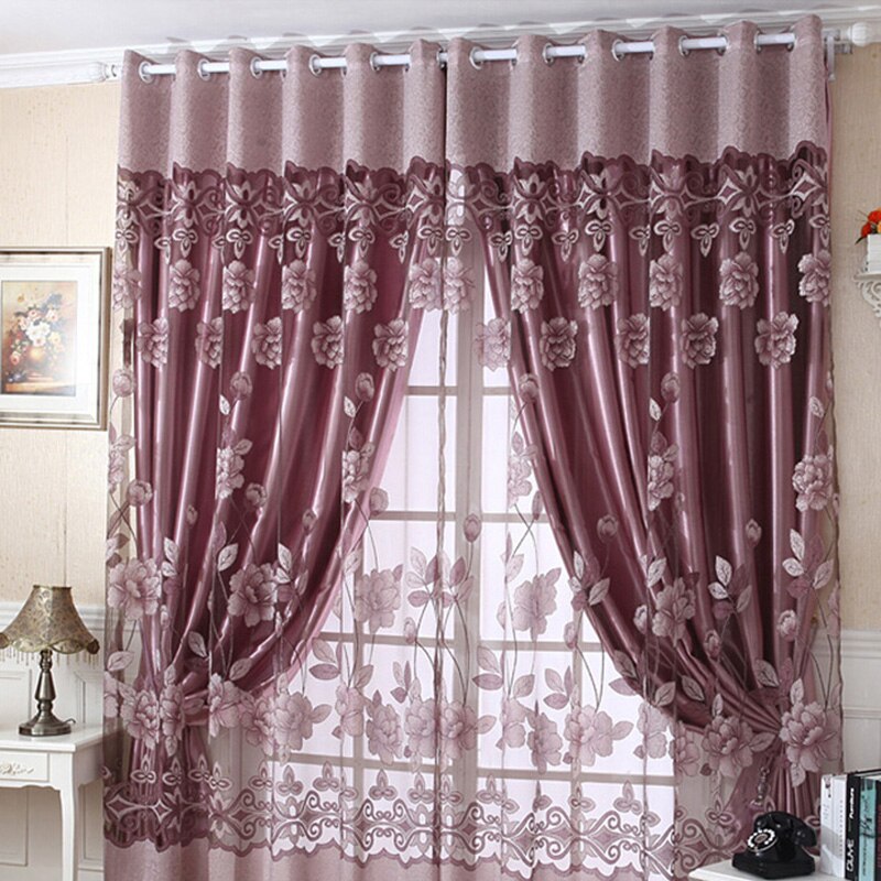 Bloem Tule Deur Decor Gordijn Drape Panel Sheer Sjaal Valletjes Us Voorraad