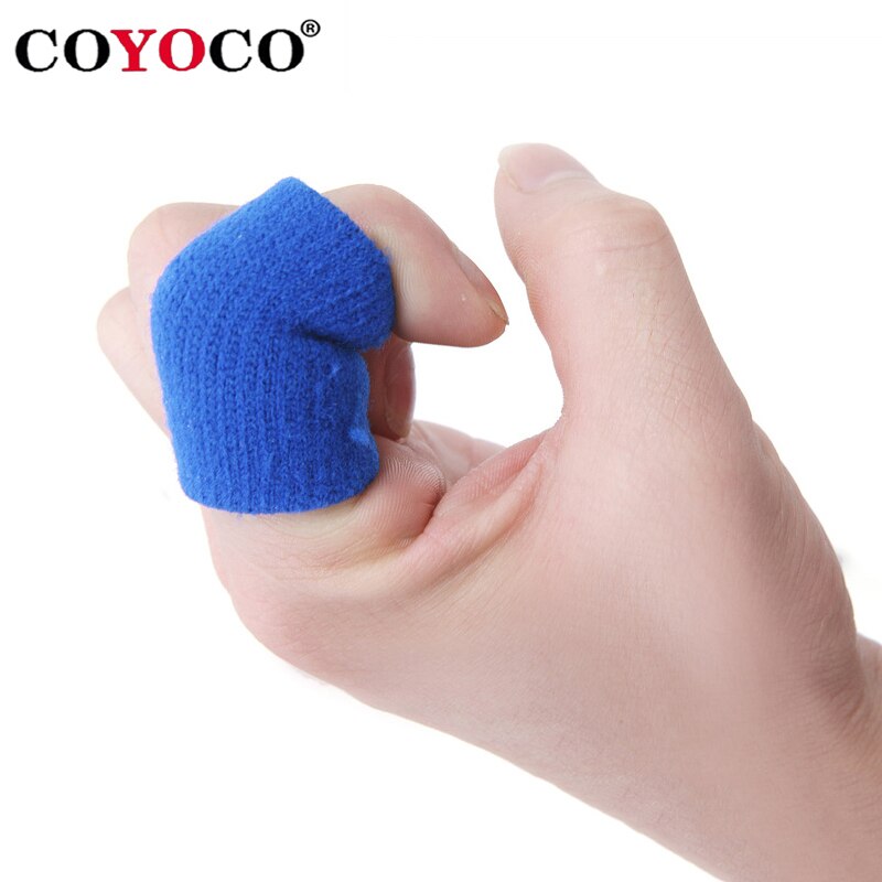 COYOCO Brand Finger Guard Volleyball Protect 10 Pcs Elastic Basketball Soccer Volleyball Finger Sports Protection Tools Blue