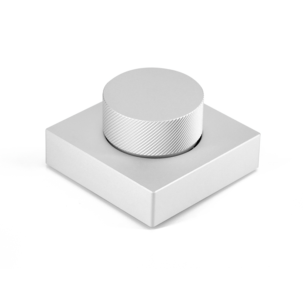 Reverse Direction/ANTICATER Custom Volume Knob Aluminum Alloy CNC Bluetooth Mini Keyboard: Light Grey