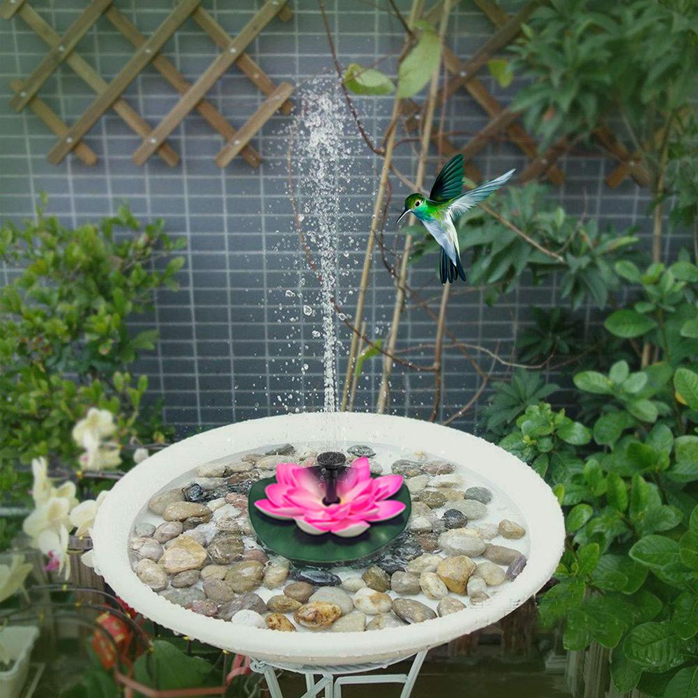 2.5W Solar Water Fontein Multifunctionele Waterpomp Drijvende Duurzaam Lotus Waterpomp Voor Tuin Binnenplaats Decoratie