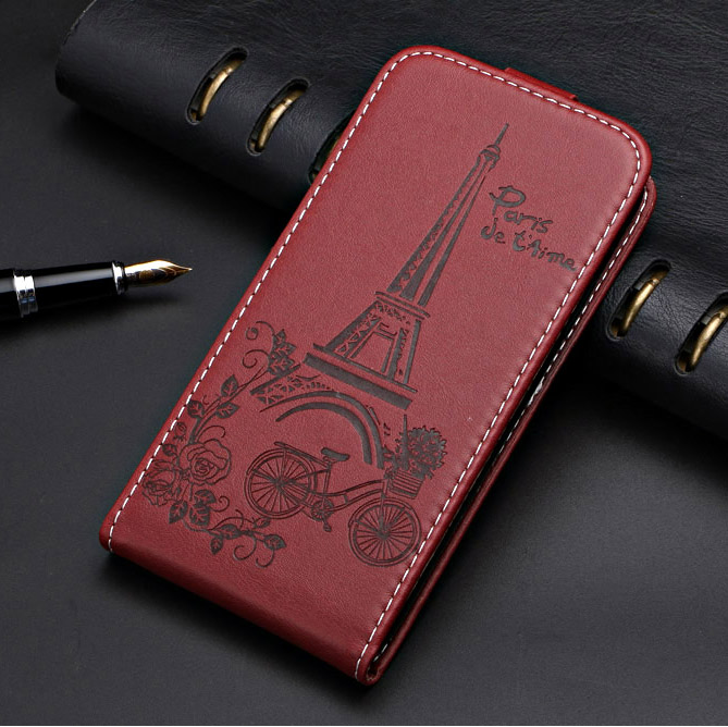 TPU Vintage Flip Fall Für Nokia 2,2 Abdeckung PU Leder Telefon Tasche Ausgestattet Fall für Nokia 2,2 Gemusterten Fall: tower winered