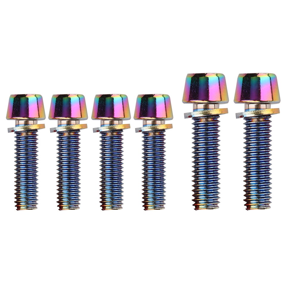 Mountain Bike Handlebar Screw Colorful Stainless Steel Screw Stem Riser Screws Bolts Cycling Accessories Bicycle Handlebar Screw: Style 6