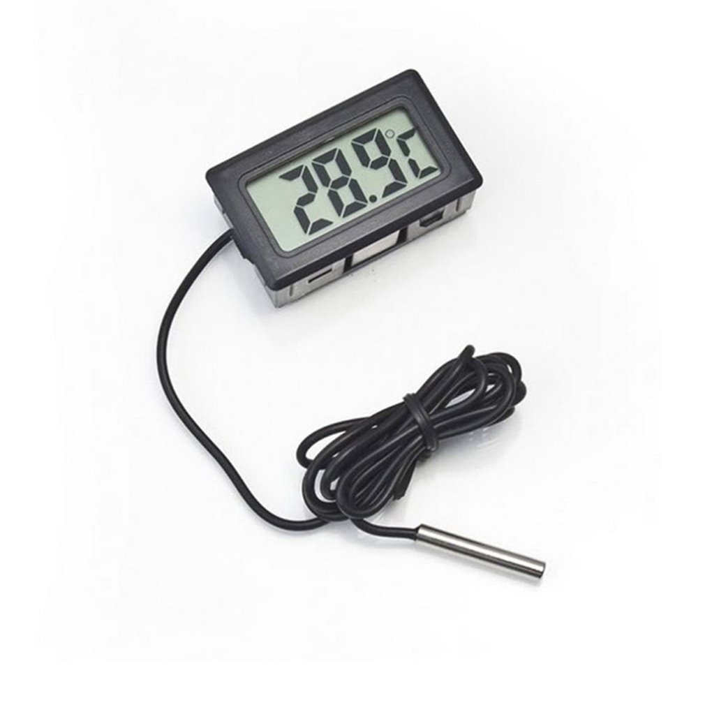 Koelkast Thermometer Elektronische Digitale Thermografiek Lcd Koelkast Vriezer Temperatuur Tester Probe Sensor Meter 1 M