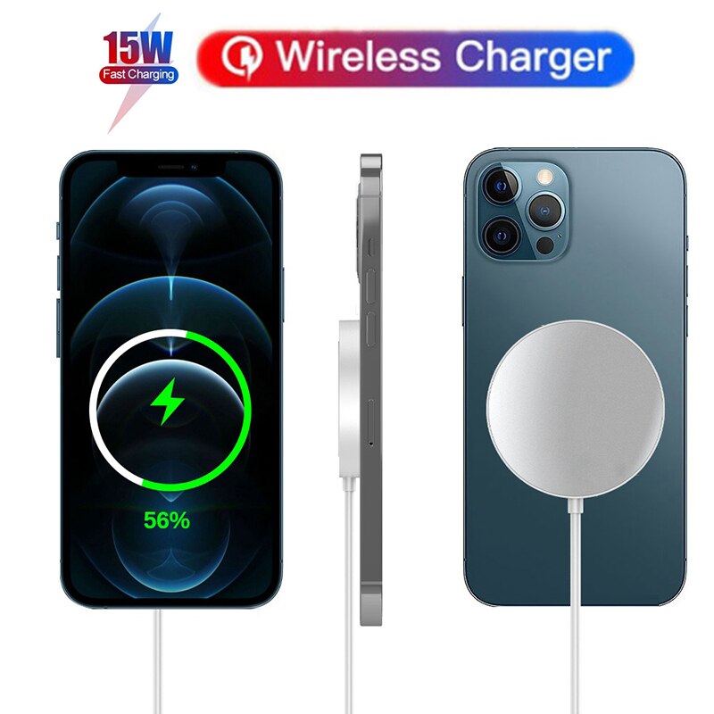 Magsafe Charger For iPhone 12 Pro MAX Promax Magnetic Wireless Chagers For i Phone 12pro 12mini Magsafing 15W Fast Charging Pad