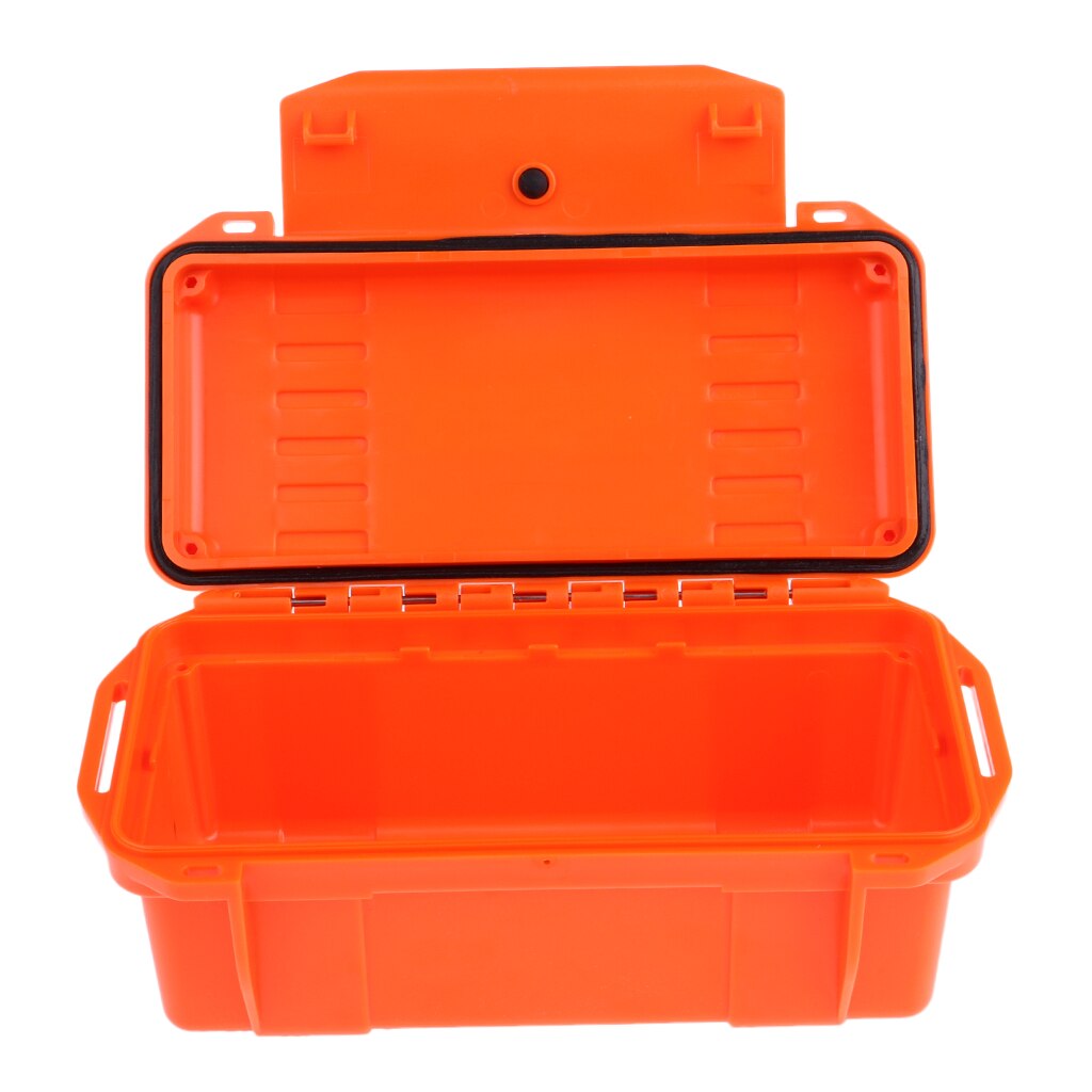 Anti-Pressure Shockproof Box, Waterproof Container, Plastic Dry Storage Box Floating Survival Dry Case for Outdoors: Orange