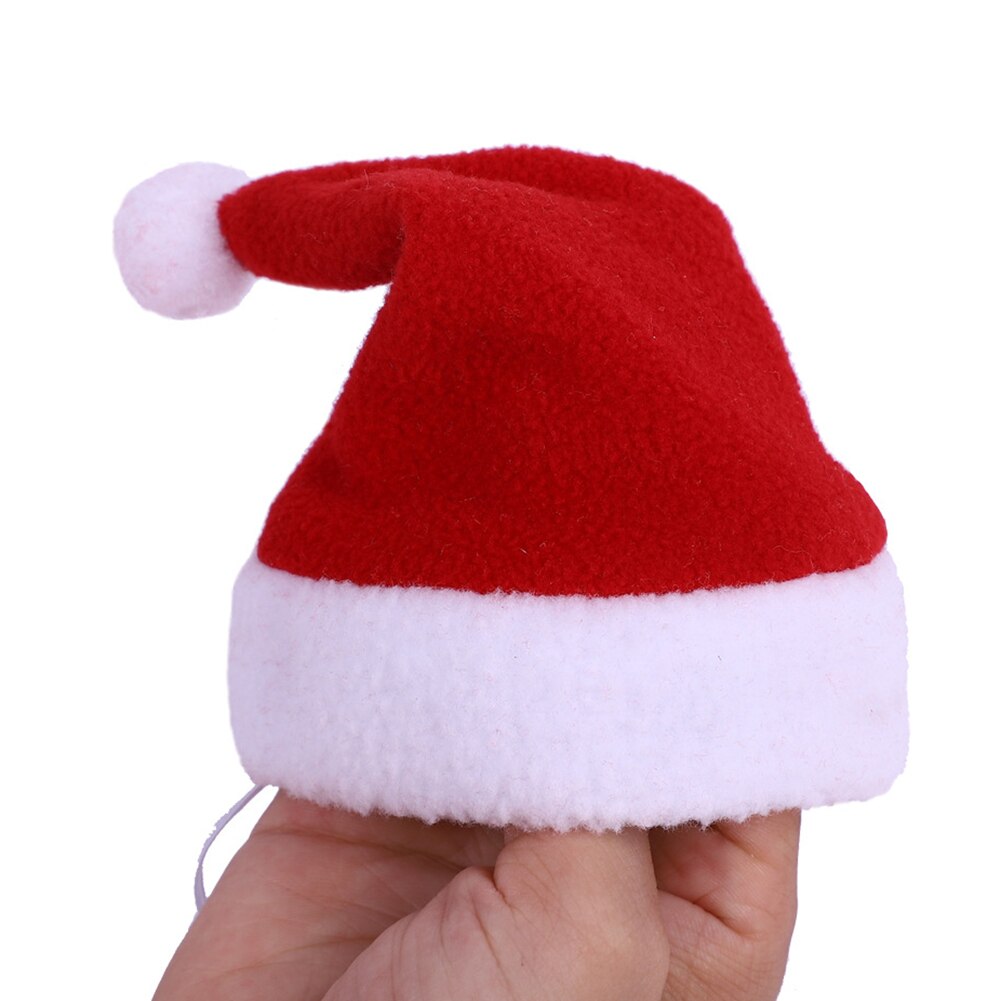 Nieuw huisdier kerstmuts kerst kat hond winter warme pluche muts kerstfeest decoratie hoed grappig schattig