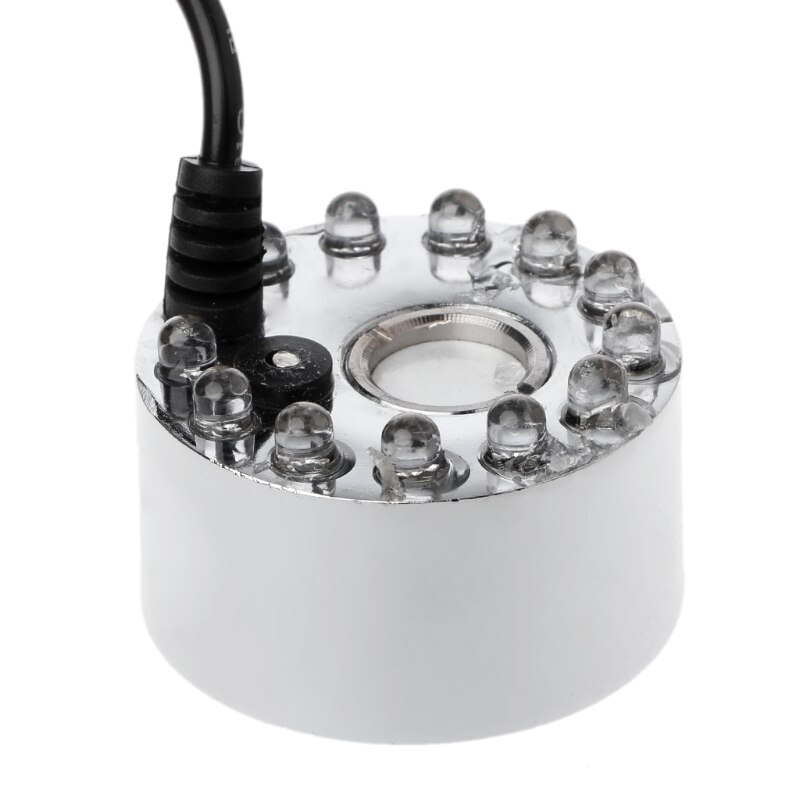 Fabricant de Brouillard à ultrasons 12-LED Brumisateur D'eau Humidificateur D'air D'atomiseur Prise UE