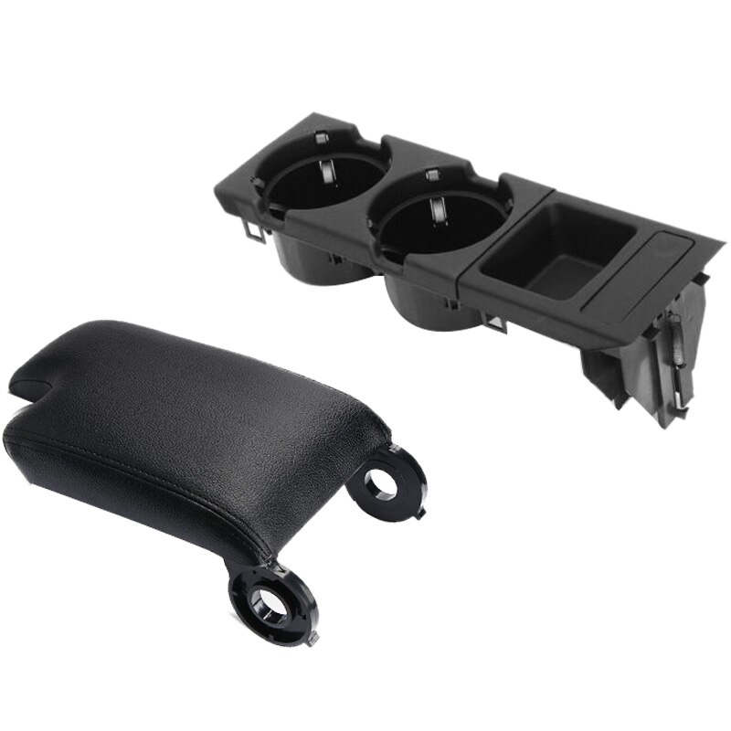 Bil mittkonsol läderarmstöd kåpa hållare myntbricka förvaringslåda för bmw  e46 3 serie 1998-2006