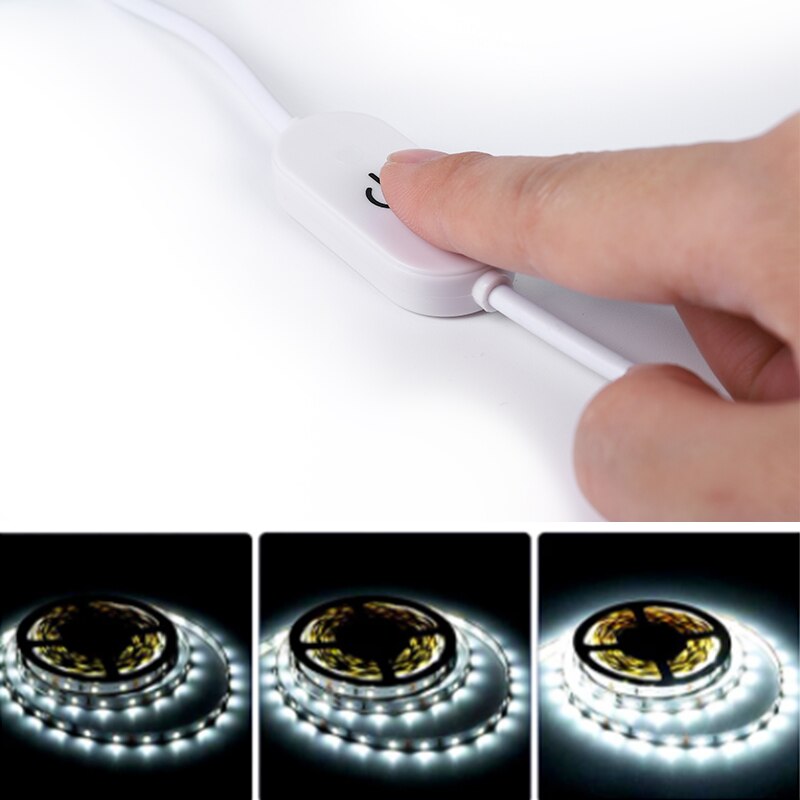 Led strip touch lysdæmper lysstyrke kontrol led lysdæmper kontakt 1 taster lysdæmper med memory funktion 12v-24v lys kontakt justering