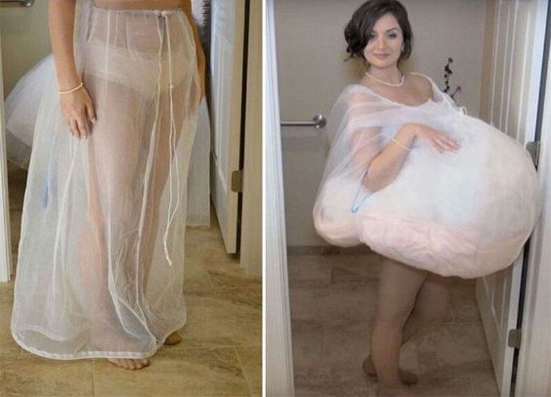 Verzamelen Rok Slip Bridal Trouwjurk Buddy Petticoat Onderrok Bespaart U Van Wc Water