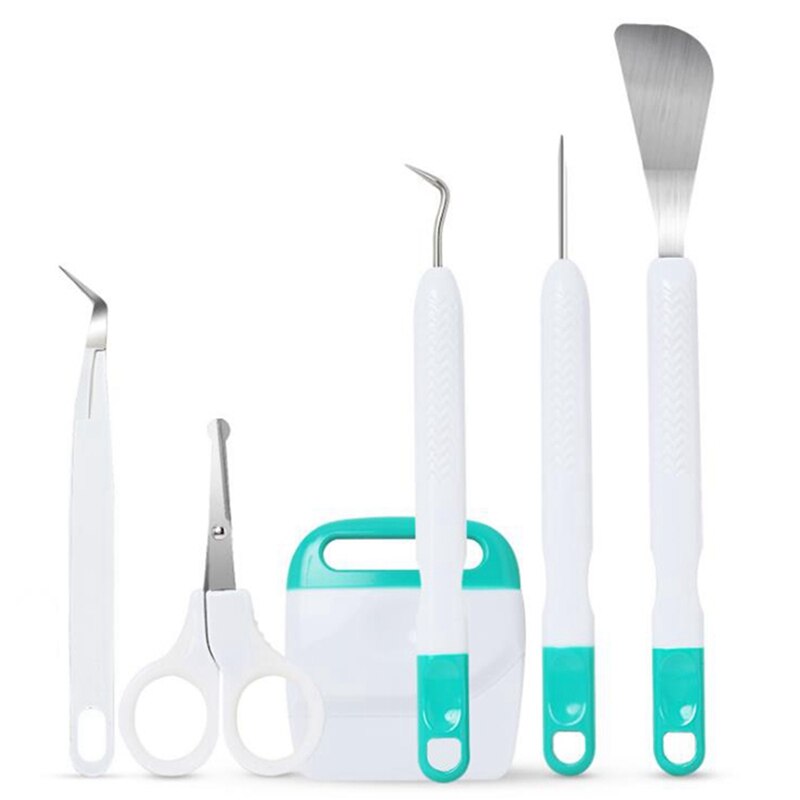 GTBL DIY Craft Vinyl Weeding Tools Set Cardstock Crafting Basic Tools Kit For Cricut Maker Silhouette/Oracal Vinyl: sky blue