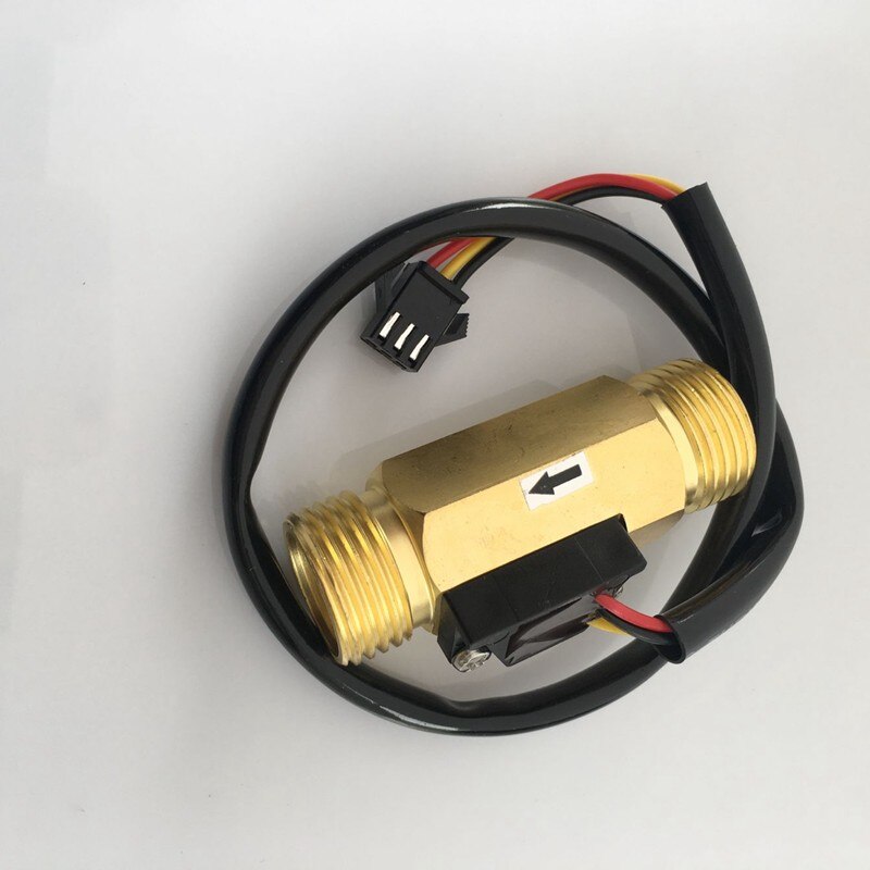 Flow display water flow sensor switch Hall element induction pulse signal switch all copper