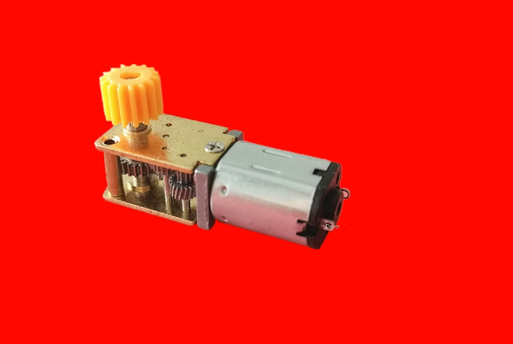N20 Right Angle worm gear dc motor 3V 6V 12V Robot Door lock Display rack small motor with 15T Gear