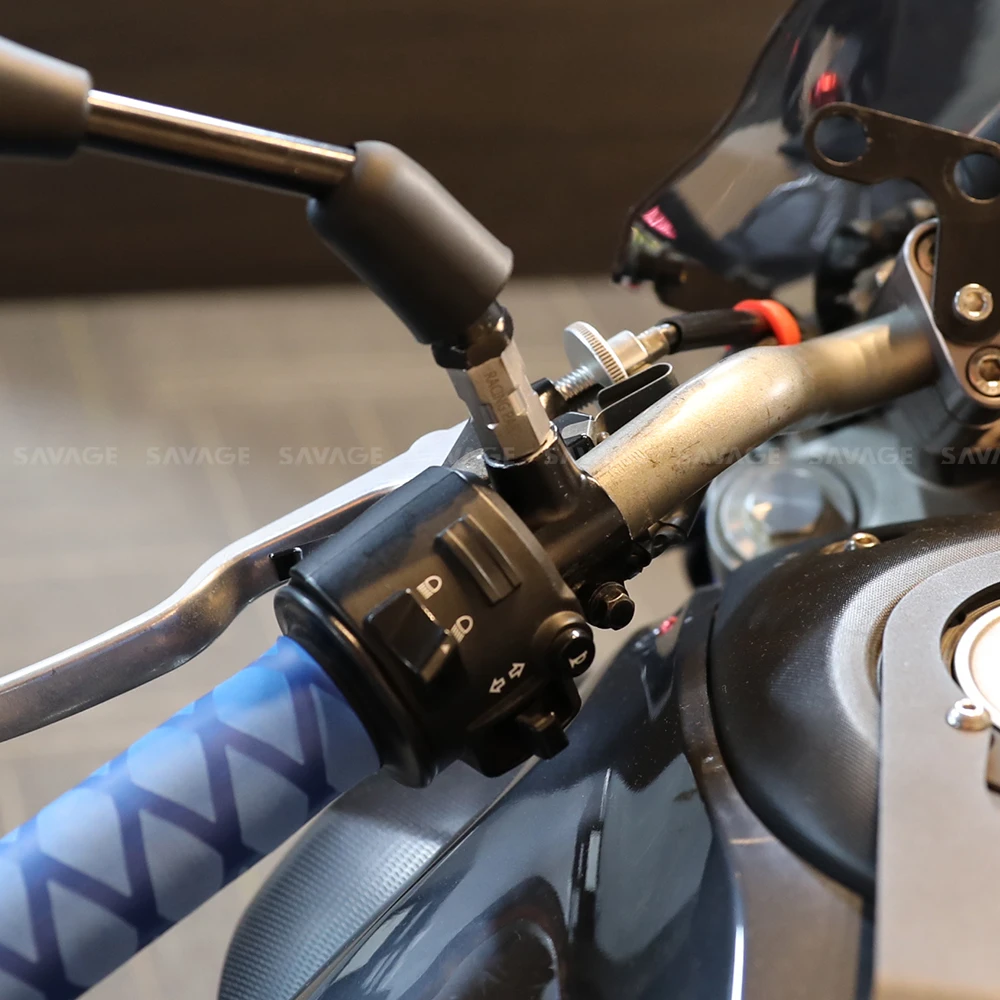 2 STUKS Motorfiets Spiegel Adapter M10 Met de klok mee Universele Achteruitkijkspiegel Schroefdraad Adapter Uitbreiding Stalen Bouten 10mm Verhoog