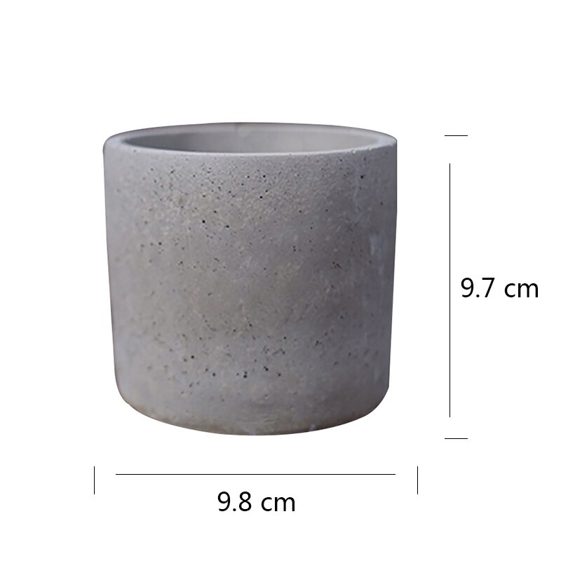 Runde beton blomsterpotte skimmel beton planter forme håndlavet pen holder desktop dekorationsværktøjer