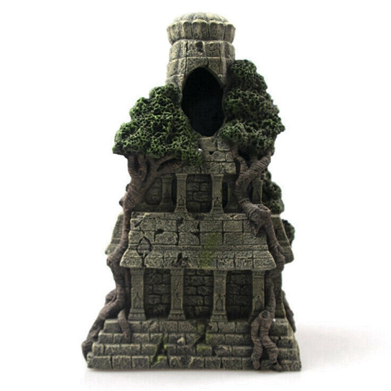 Hjem akvarie ornament gammel sten buddha harpiks figurer akvarie ornament akvarium akvarium dekoration tilbehør #