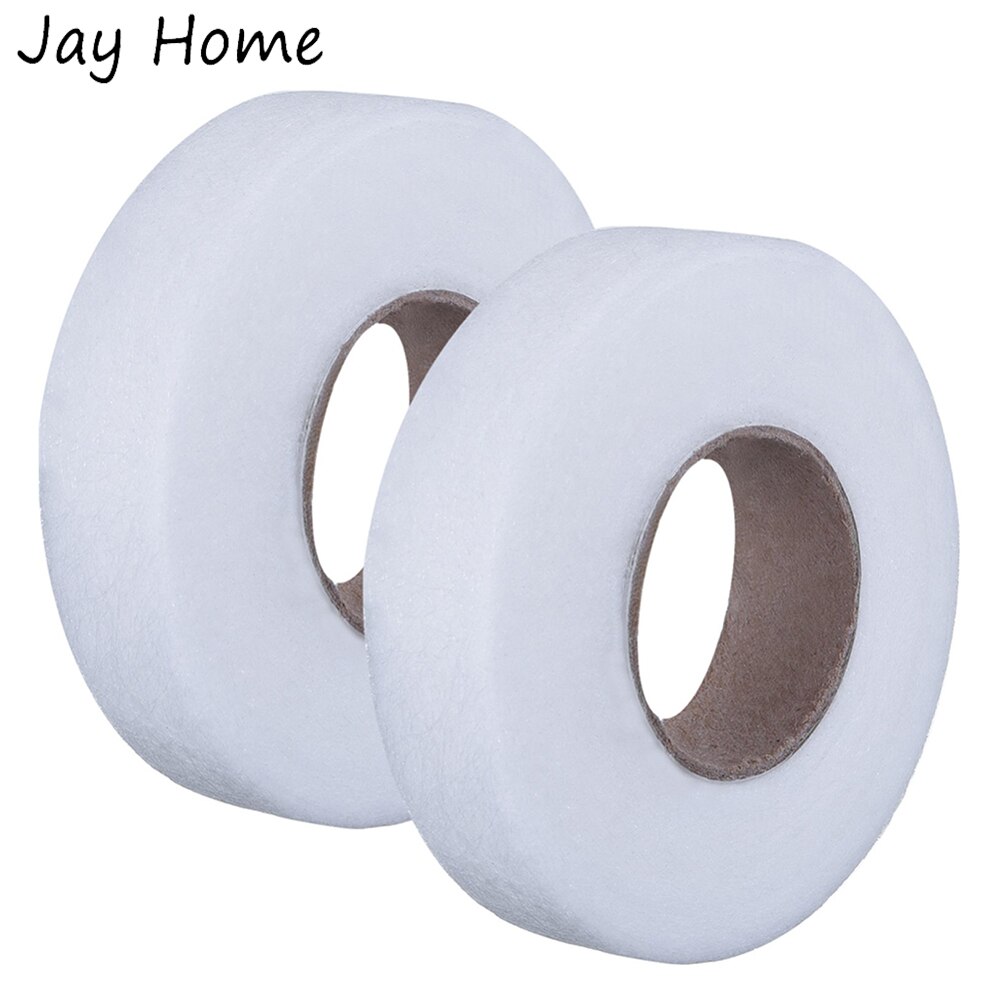 50M Opstrijkbare Zekering Zoom Tape Dubbelzijdig Geen Stitch Naaien Lijm Stof Tape voor Doek Gordijn Ijzer op Fusing Zomen Accessoires