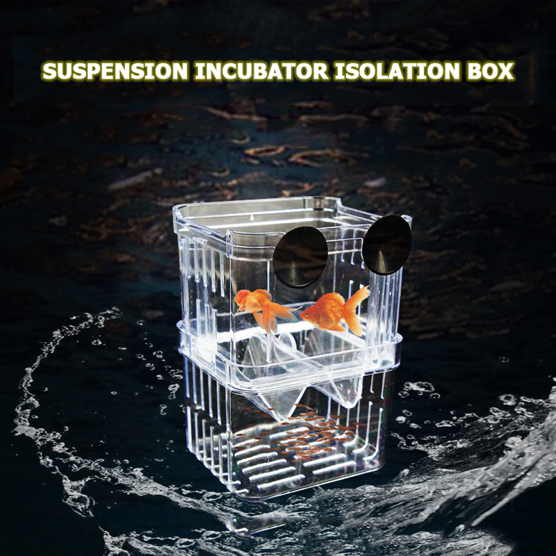 Acryl Klar Suspension Fisch Zucht Isolation Kasten Züchter Doppel Schicht Fisch Panzer Braten Schlüpfen Inkubator Aquarium Zubehör