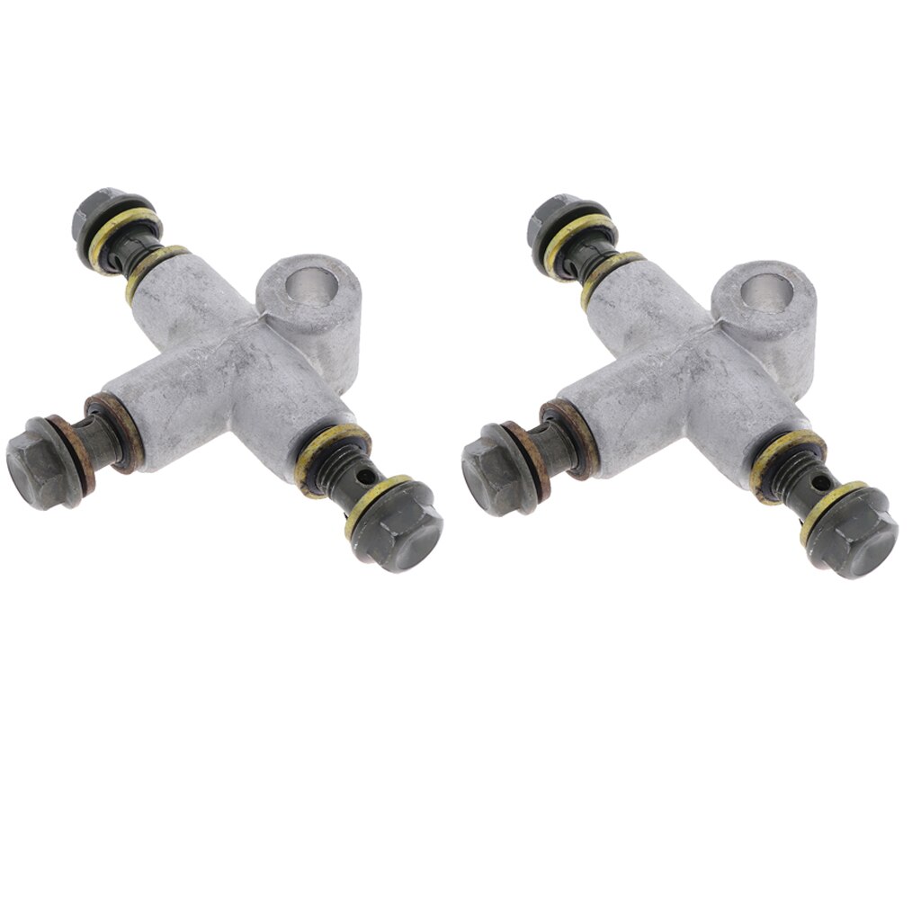 2 Pieces Motorcycle Brake House Line Tee Connector Coupling Fitting 3 Ways