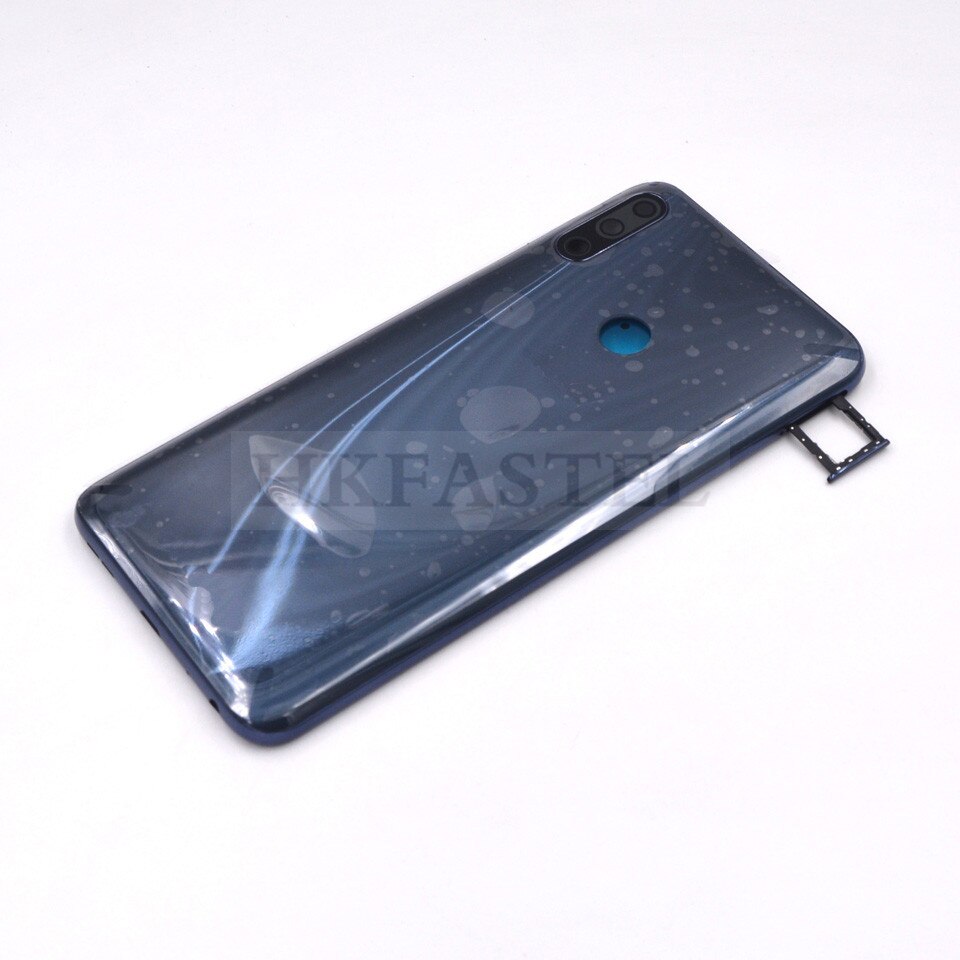 Novo original zb631kl habitação para asus zenfone max pro (m2) zb631kl voltar bateria porta capa sim cartão sd bandeja botão de volume de energia: Back SIM Tray Blue