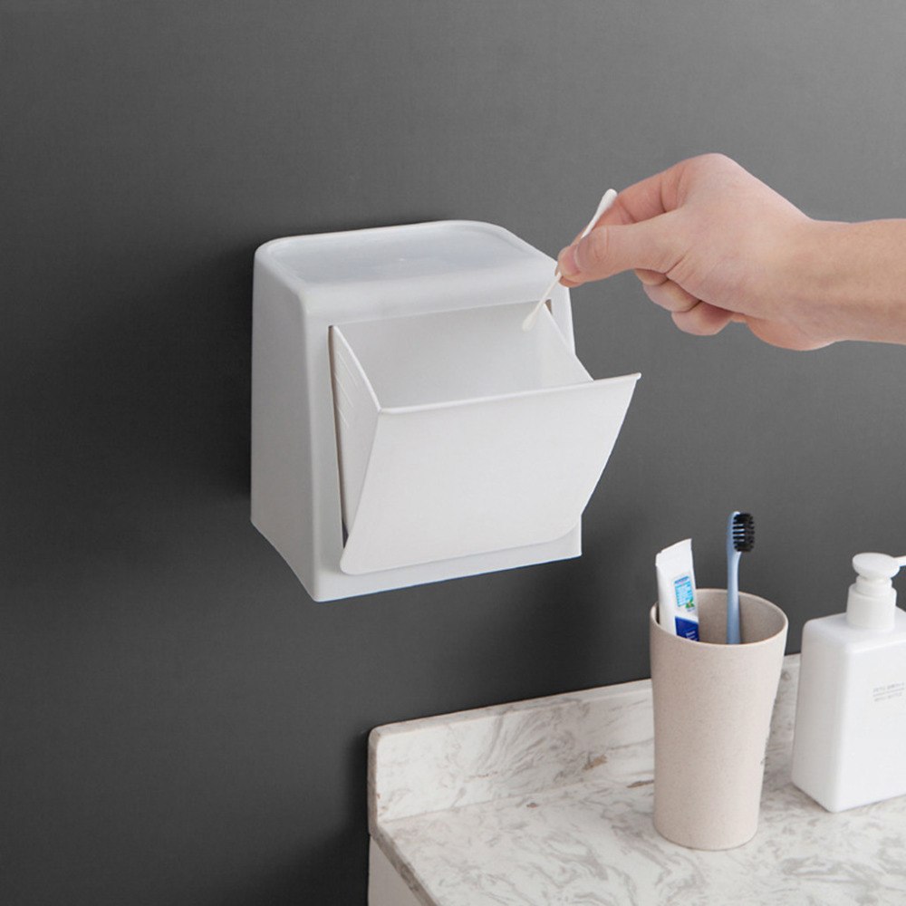Poubelles murales | Salle de bains, verre, porte, autocollants montés, poubelle, rangement à la maison, Organization