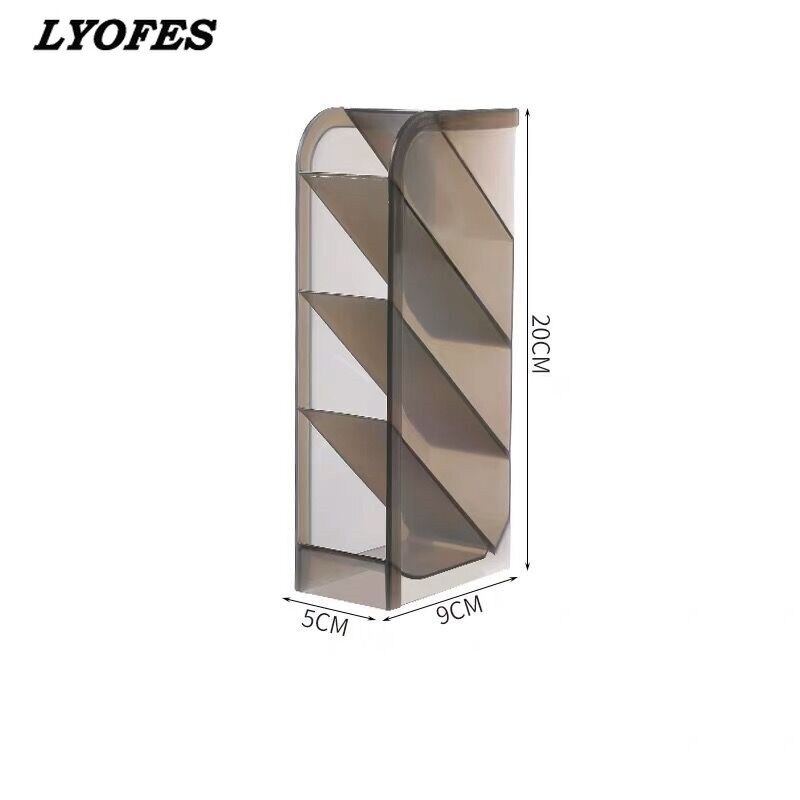 Organiseur de bureau pour stylos, rangement de papeterie, organisateur de bureau, support de brosse, accessoire de bureau pour porte-stylo: Small grey