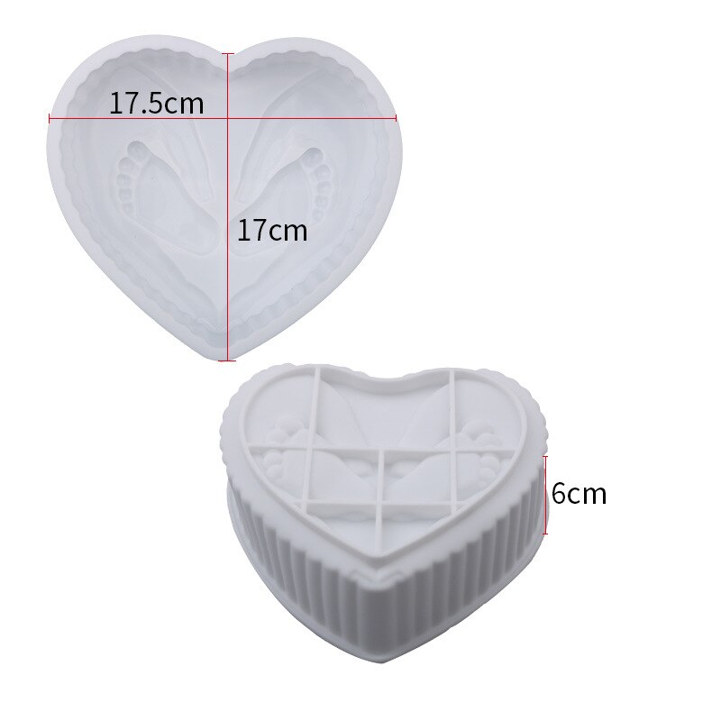 Hart Vorm Speciale 3D Cakevorm Verjaardag Fondant Mold Bakken Tools Decoratie Accessoires Voor Keuken ALI88: holding feet