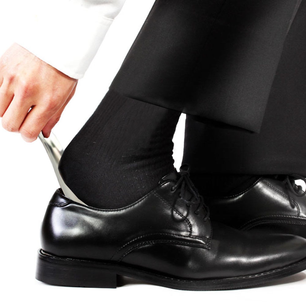 1pcs Lazy Shoe Helper Unisex Wear Shoe Slider Handled Shoe Horn Easy on & Off Shoe Lifting Shoe Helper Sturdy Slip Aid#20