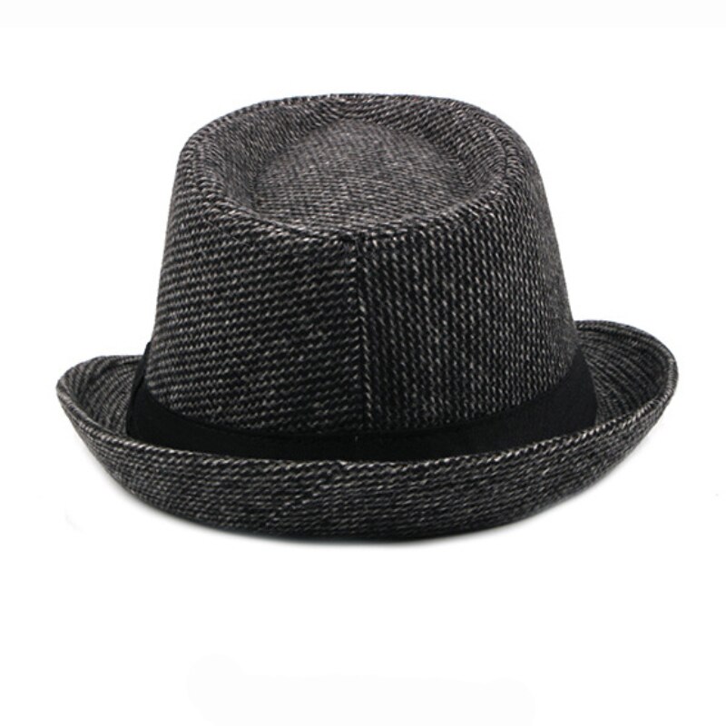 Ht1514 høst vinter vår herrehatter uformelt fast svart grå kaffe fedora hattemaker retro derby jazzhatter britiske trilby hattemaker