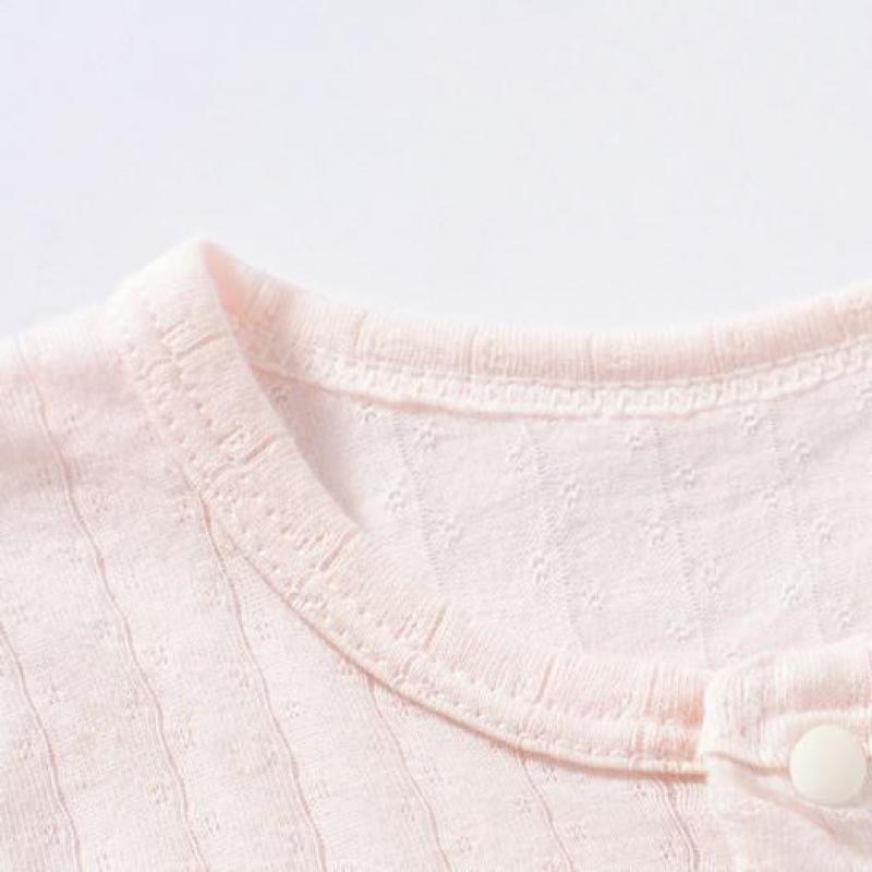 Set di biancheria intima per bambini pigiama per neonato sottile estivo manica lunga Split Sleepwear abiti cappotto sottile in puro cotone per neonati