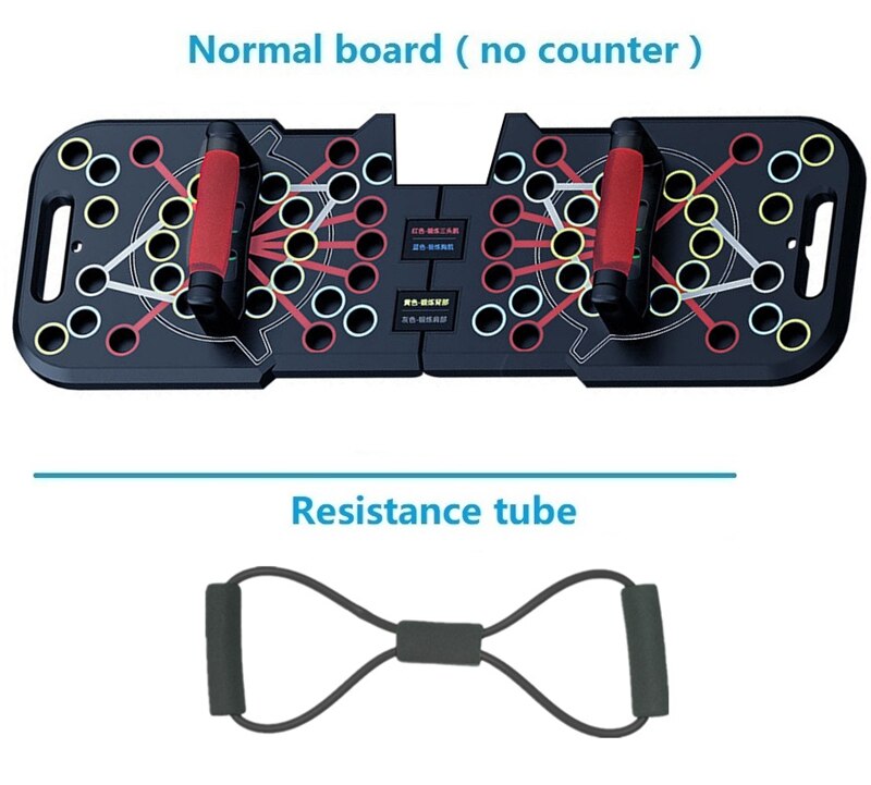 Multifunctional Counting Push Up Board Home Chest Muscle Exercise Training Indoor Electronic Fitness Support Push-up Rock Stands: Normal 8 ropes