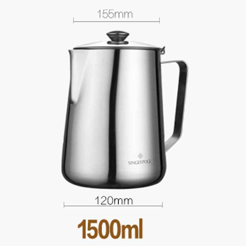 Stainless steel espresso pot, milk foam pot, barista, coffee pot, exquisite milk technology, espresso milk foam po: Dark Khaki