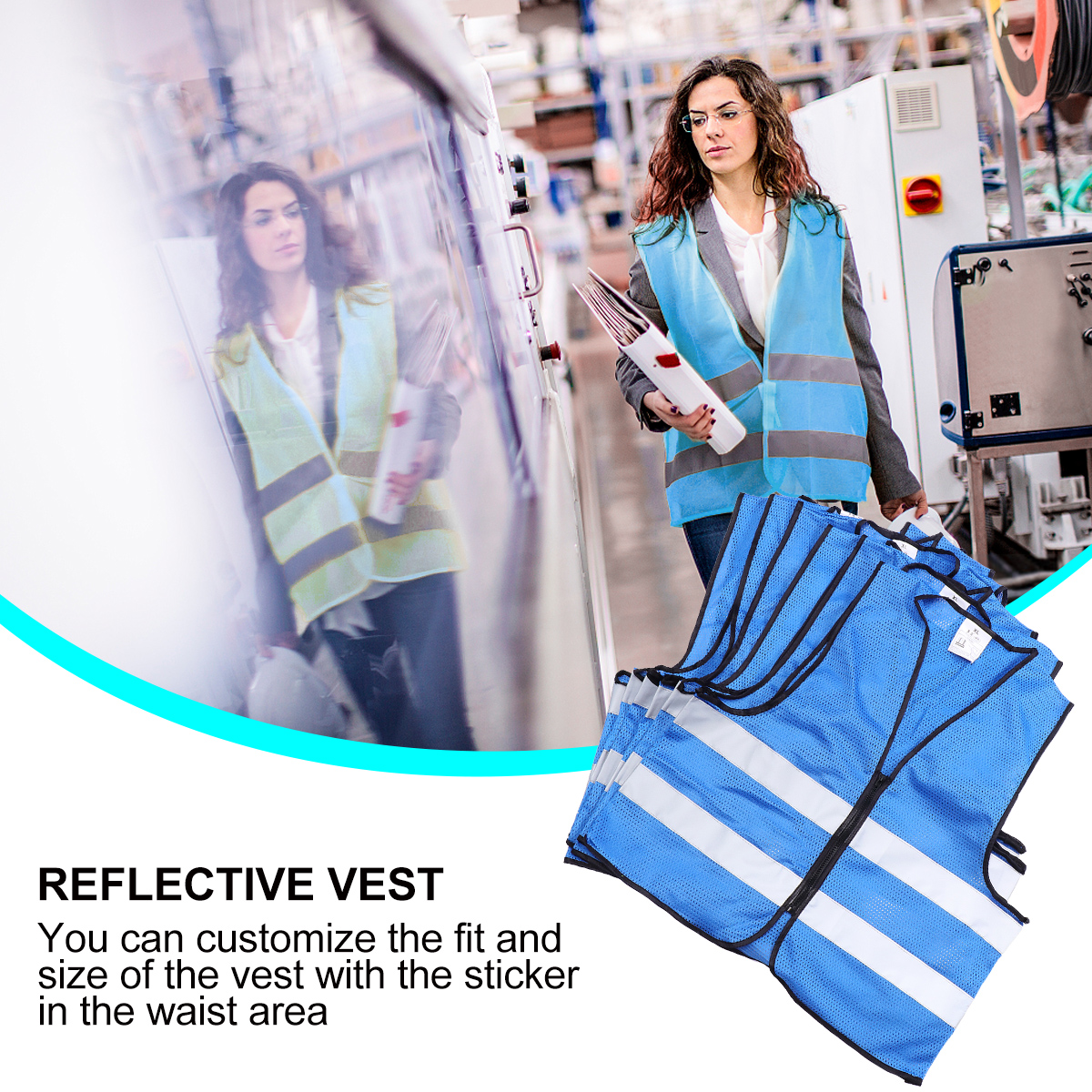 6Stck Atmungsaktive Komfortable Reißverschluss Weste Radfahren Weste für Reiten Radfahren Joggen gehen