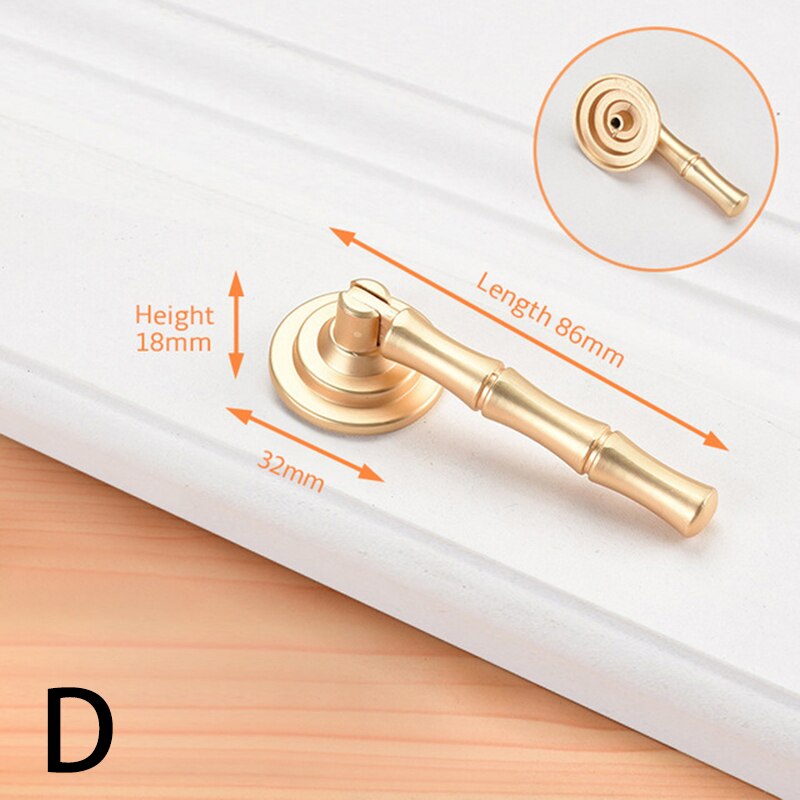 Neue goldene schrank tür schublade verborgen schnalle kupfer draht zeichnung nachahmung kupfer kleiderschrank zink legierung einzigen See griff: D