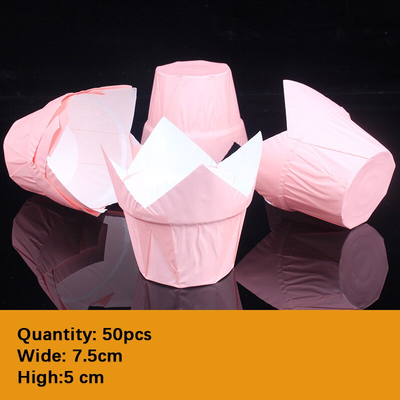 50Pcs Paper Muffin Cupcake Paper Cups Cupcake Liner Baking Muffin Cup Cake Paper Cups Pastry Tools Cake Decoration Tool: 4