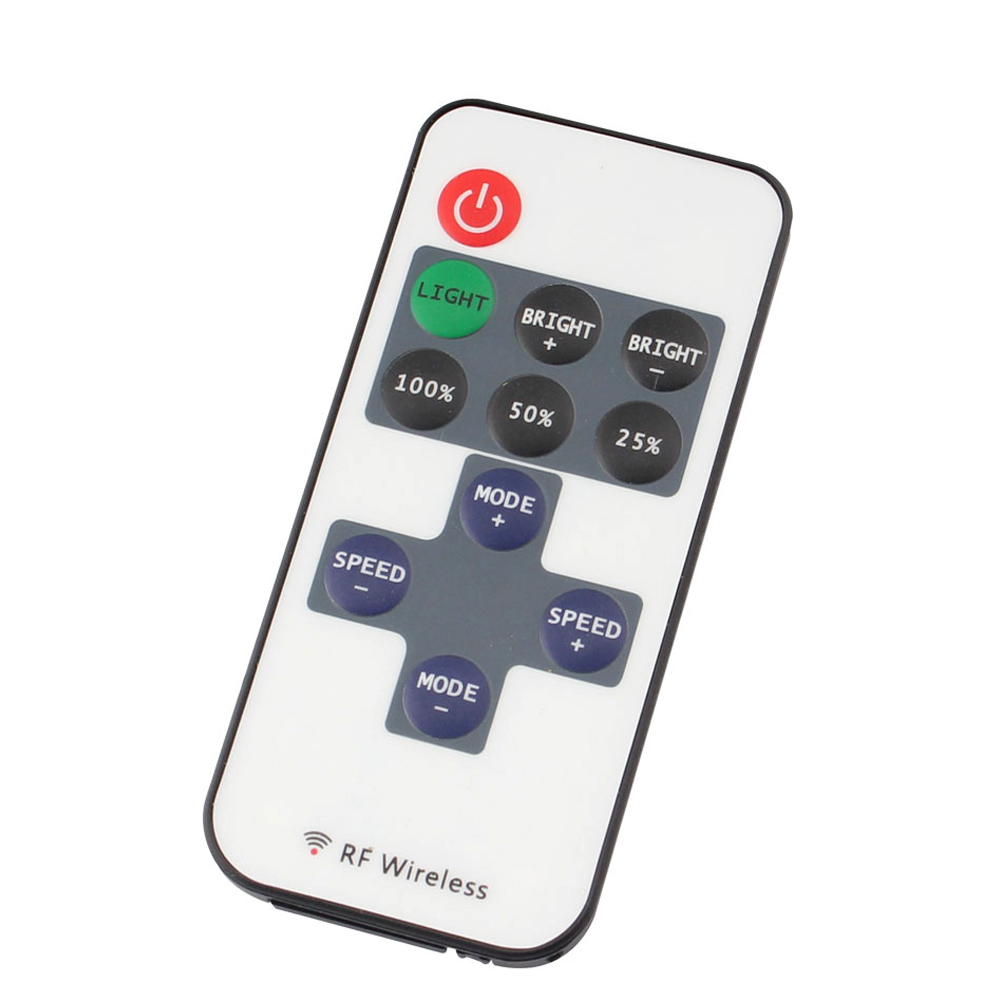 Mini LED Strip Controller RF 11 Taster - 72W 12V - til 5050/2835 Ensfarvede LED Strips